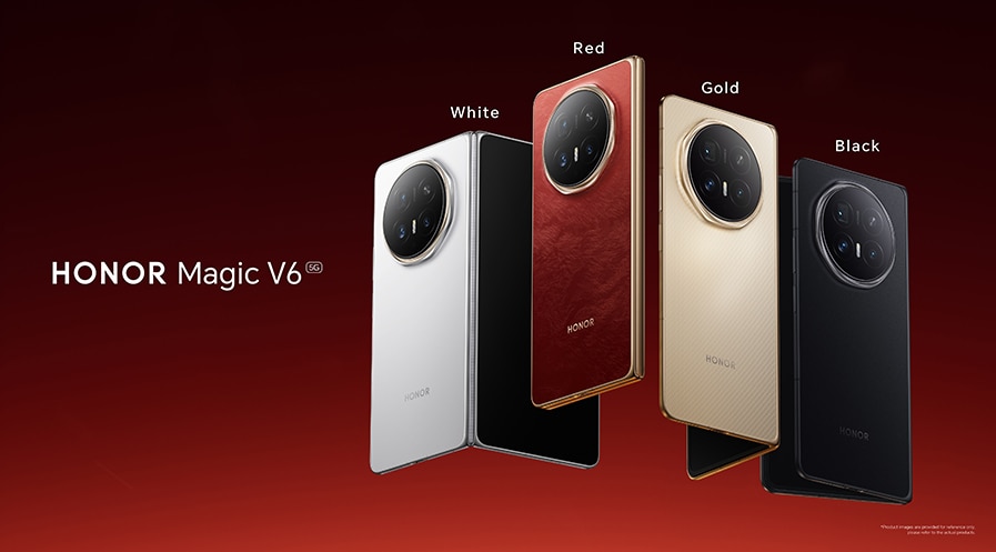 HONOR Magic V6 official launch image showing the ultra-slim foldable