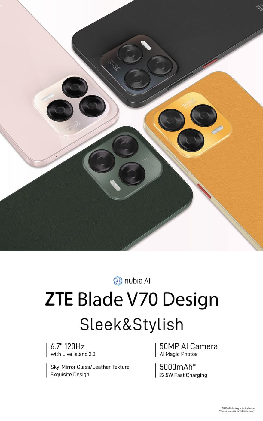 ZTE Blade V70 Design